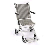 Silla de ruedas,Silla de ruedas Manual de viaje pequeña plegable de aleación de aluminio para niños de mediana edad y discapacitados, portátil, de paso pequeño