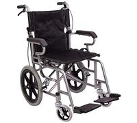 Silla de ruedas, silla de ruedas para personas mayores, carrito portátil plegable, tubo de acero, asiento para personas mayores con discapacidad, silla de ruedas, asiento suave y engrosado, portátil