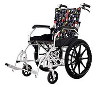 Silla de ruedas, silla de ruedas plegable de aleación de aluminio, neumáticos sólidos, carrito portátil manual antiguo, viaje ultraligero para discapacitados, aluminio