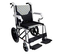 Silla de ruedas, silla de ruedas plegable, ligera, de aleación de aluminio, portátil, para discapacitados, carrito de paseo, simple, aleación de aluminio
