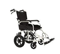 silla de ruedas Silla de ruedas plegable, silla de ruedas de transporte, silla de ruedas de viaje ultraligera portátil, silla de transporte con reposapiés abatible extraíble silla de ruedas de playa