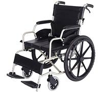 Silla de ruedas Silla de viaje portátil Transporte ligero Silla de ruedas plegable Aleación de aluminio Colisión de pinchazos Transporte Carro de viaje para personas mayores Ayudas para caminar Gfjh,