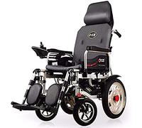 Silla de ruedas Sillas de ruedas eléctricas Ancianos discapacitados Médicos en el hogar Scooter ligero para ancianos Modelos todoterreno [Rueda grande Comodidad Absorción de impactos] Batería de