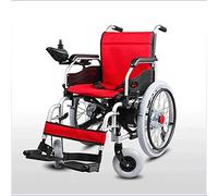 Silla de ruedas,Sillas de ruedas eléctricas plegables de alta potencia de 500 W de acero al carbono plegables de tela transpirable