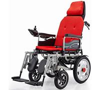 Silla de Ruedas Sillas de Ruedas eléctricas Plegables, Silla de Ruedas eléctrica con reposacabezas, Silla de Ruedas eléctrica portátil, Scooter de Movilidad, Pedal Ajustable