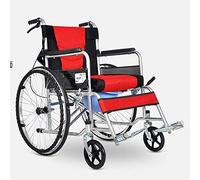 Silla de ruedas,Suplementos Médicos para Adultos Médicos De Conducción Plegable, para Ancianos, Carretilla portátil para discapacitados,Red