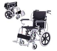 Silla de ruedas,Transporte portátil Aleación de aluminio Ancianos discapacitados Soporte Trolley Walking Aids