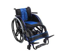 Silla de ruedas,Viaje de tránsito plegable de aluminio con frenos de mano: pesa solo 13 kg