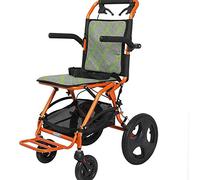 Silla de ruedas, viejo, ultraligero, portátil, scooter de aleación de aluminio, silla de ruedas plegable y liviana, carrito de viaje para personas mayores, tamaño: 55 78,5 99 cm