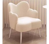 Silla de sala de estar, silla de aderezo de tela de cordero, adecuado para silla de escritorio de oficina, silla de sala de estar, barra de café, uso de la sala de estar, trabajo desde casa, con