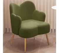 Silla de sala de estar, silla de aderezo de tela de cordero, adecuado para silla de escritorio de oficina, silla de sala de estar, barra de café, uso de la sala de estar, trabajo desde casa, con patas