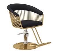 Silla de salón ajustable giratoria de 360°, taburete de estilo rodante para peluqueros, tatuadores y barberos, equipo de salón negro premium para máxima comodidad y estilo