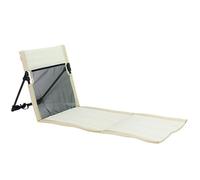 Silla de salón de Estera de Playa, Tumbona de Playa portátil Plegable con Respaldo Respirable Respaldo, Silla de Piso Plegable Liviana para Piscina para Acampar de Pesca de Caminata, Beige, lloungado