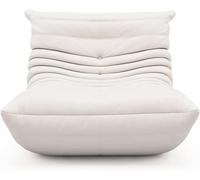 Silla de salón de felpa Mohair suave para sofá perezoso junto a la chimenea para una relajación acogedora (tamaño: 85 cm, color: blanco)