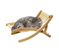 Silla de salón de Gato, Silla de rascador de sisal para Gatos Interiores | Lugar acogedora Plegable, Cama Ajustable para el Piso de Playa al Aire Libre en el Interior de la Playa para Uso doméstico