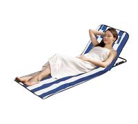 Silla De Salón De Playa - Estera De Playa | Sillón Portátil | Colmena Plegable Para Tomar El Sol Con Respaldo De Reposacabezas 62.9x20.4x14.9in Para El Campamento De La Familia En El Patio Trasero Del