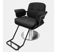 Silla de salón hidráulica profesional, trono giratorio de 360° con base de gran tamaño, piel sintética de grado médico y capacidad de 440 libras para clínicas de belleza