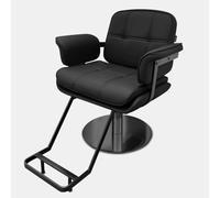 Silla de salón hidráulica profesional, trono giratorio de 360° con base de gran tamaño, piel sintética de grado médico y capacidad de 440 libras para clínicas de belleza