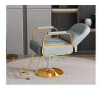 Silla de salón hidráulica reclinable, con altura ajustable y giro de 360° para un peinado profesional