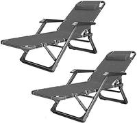 Silla de salón sillón, silla liviana sillones de jardín plegables livianos llounger, silla de cubierta, juego de 2 pilotos de sol, silla plegable de gamdeach, salón de almuerzo de oficina interesante