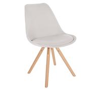 Silla de salón sofia tapizada en tela 48x54x81 cm