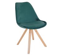 Silla de salón sofia tapizada en terciopelo 48x54x81 cm