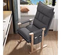 Silla de salón tapizada con marco de acero individual gris con reposabrazos y bolsillos laterales para adultos, silla decorativa de interior para sala de estar, dormitorio o dormitorio