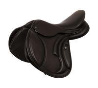 Silla de salto para caballo Equestro Las Vegas Double Leather 16,5"
