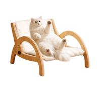 Silla de sisal de madera para gatos, cama rascadora 2 en 1, protector de muebles de respaldo, sofá para mascotas, para interiores, apartamentos, hogar, , mascotas, garra de moler