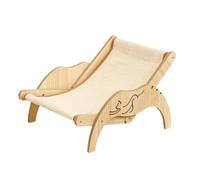 Silla de sisal para gatos,Silla de playa Hamaca para gatos | Cama elevada para gatitos Tumbona acogedora para gatos: hamaca para sillas para gatos, poste de rascador ajustable en 3 alturas, cama