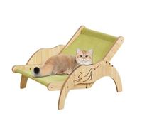Silla de sisal para gatos, silla de playa, hamaca para gatos, rascador para gatos, silla rascadora para gatos de altura ajustable, cómoda sala para gatos de interior pequeños a grandes, 35 x 39 x 29