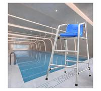 Silla de Socorrista de Piscina, Silla de Salvavidas for Piscina con Orificio, Ganchos y Asiento cómodo - for árbitros y Salvavidas(H 120cm/47.2inch)