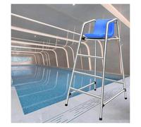 Silla de Socorrista de Piscina, Silla de Salvavidas for Piscina con Orificio, Ganchos y Asiento cómodo - for árbitros y Salvavidas(H 150cm/59inch)