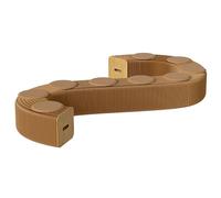 Silla de sofá plegable, banco en forma de L, taburete moderno de papel kraft con cojines para sala de estar, cocina, escuela, ahorro de espacio, solución de asiento cómoda