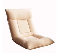 Silla de suelo ajustable para interiores, asiento de suelo con soporte de respaldo acolchado de 5 posiciones ajustable, marco de hierro integrado, no es necesario colocarlo contra la pared silla de