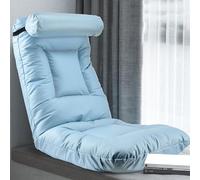 Silla de suelo ajustable para interiores, silla de sofá individual, silla plegable moderna para juegos, respaldo de 6 posiciones, soporta carga ajustable, 60 kg, perfecta para leer, meditar con