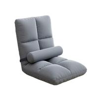 Silla De Suelo con Soporte Lumbar, 14 Posiciones Ajustables, Sofá Cama Acolchado Reclinable, Sillas Gaming para El Suelo, para Meditar, Leer Y Descansar(Gray)