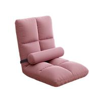 Silla De Suelo con Soporte Lumbar, 14 Posiciones Ajustables, Sofá Cama Acolchado Reclinable, Sillas Gaming para El Suelo, para Meditar, Leer Y Descansar(Pink)