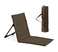 Silla de suelo con soporte para la espalda, esterilla de playa plegable, cojín de asiento para exteriores, para trekking, camping, accesorios