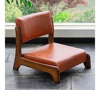 Silla de suelo de madera maciza con cojín de espuma de alta elasticidad para un cómodo asiento de sala de estar, diseño moderno, soporte ergonómico, perfecto para relajación y decoración del hogar