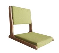 Silla de suelo japonesa portátil con soporte para la espalda, silla de meditación plegable, sofá perezoso para balcón, sala de estar, dormitorio, ahorro de espacio.