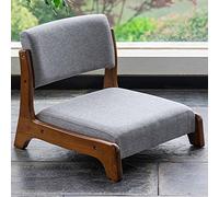 Silla de suelo portátil - Silla de meditación con respaldo de madera maciza con cojín de espuma de alta elasticidad para un cómodo asiento de ventana perezosa