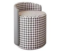 Silla de tocador de pata de gallo con rotación de 360°, elegante taburete de maquillaje, sillón de salón perfecto para dormitorio y sala de belleza, cómodo asiento tapizado