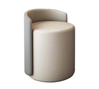 Silla de tocador giratoria de 360°, cómodo taburete tapizado para dormitorio y sala de estar, elegante silla de maquillaje y taburete moderno para decoración del hogar