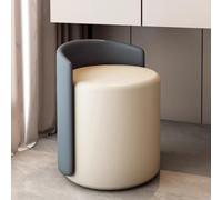 Silla de tocador giratoria, taburete de maquillaje tapizado con rotación de 360°, ideal para dormitorio o sala de estar