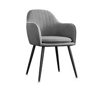 Silla de tocador Moderna Rosa con Patas de Metal Negro. Elegante Taburete de Maquillaje para tocador, Sala de Estar o Dormitorio. Asiento tapizado Chic. Sin cojín.