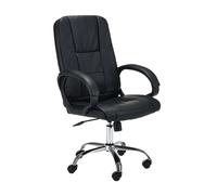 AKORD | Silla de Trabajo ergonómica OCF-30 | Silla de Escritorio con reposabrazos | Silla de Trabajo | PC ergonómico Giratorio | Silla con Ruedas | Ajustable | Capacidad de Carga 130 kg | Negro