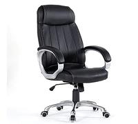 Silla de trabajo para el hogar, silla de oficina, sillas de juegos de computadora, respaldo alto, silla de escritorio ergonómica ajustable, silla de trabajo giratoria de piel sintética con