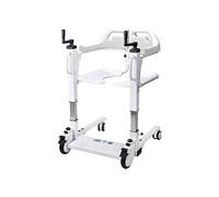 Silla de transferencia con asiento dividido de 180°, cómoda junto a la cama, silla de ruedas para baño, silla de ducha con elevación manual para sillas de ruedas de baño para personas mayores discapa