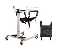 Silla de transferencia de elevación de pacientes para el hogar, máquina de transferencia de silla de ruedas de transporte de acero, silla de ducha, cómoda de noche con asiento dividido de 180° para